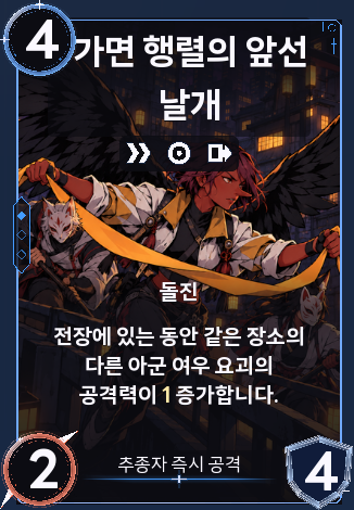 가면 행렬의 앞선 날개