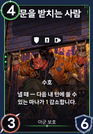 문을 받치는 사람