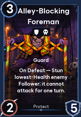 Alley-Blocking Foreman