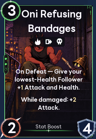 Oni Refusing Bandages
