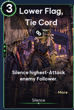 Lower Flag, Tie Cord
