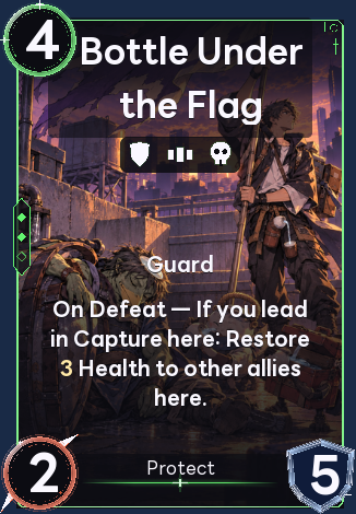 Bottle Under the Flag