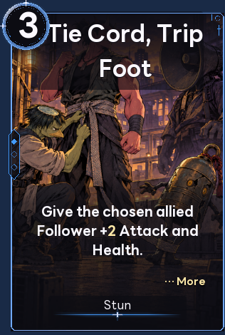 Tie Cord, Trip Foot