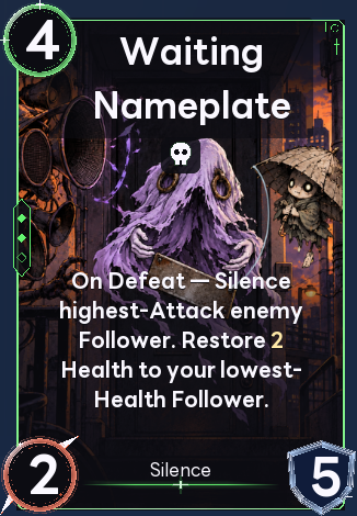 Waiting Nameplate
