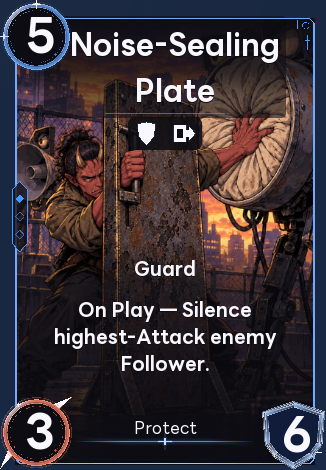 Noise-Sealing Plate