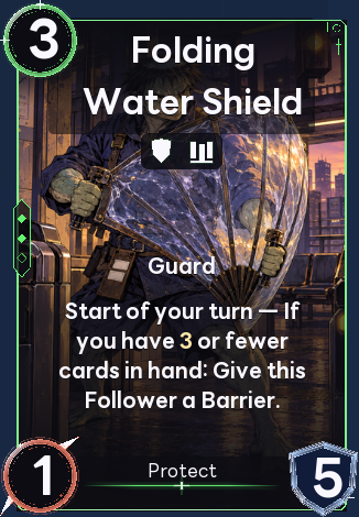 Folding Water Shield
