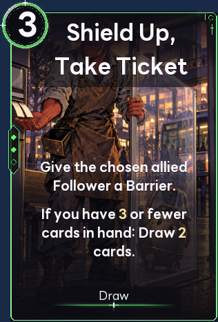 Shield Up, Take Ticket