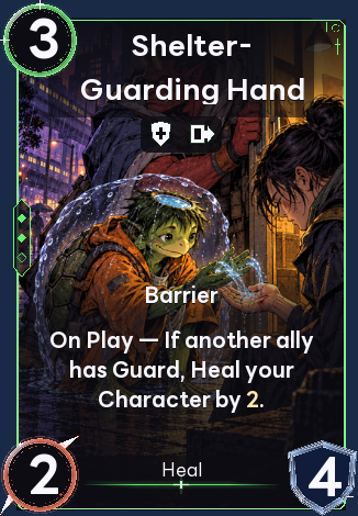 Shelter-Guarding Hand