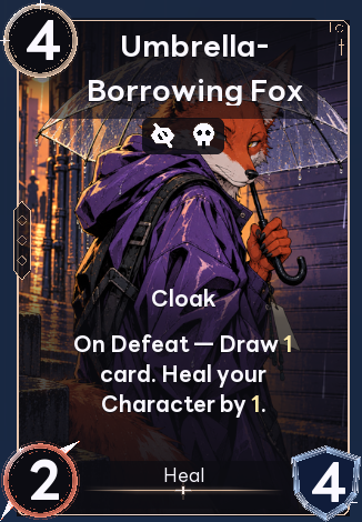 Umbrella-Borrowing Fox