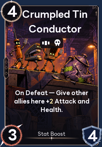 Crumpled Tin Conductor