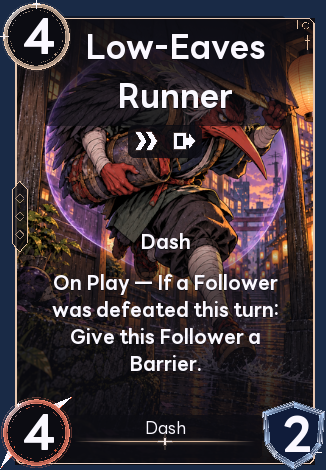 Low-Eaves Runner