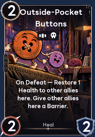 Outside-Pocket Buttons