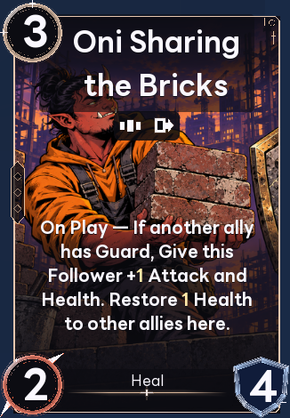 Oni Sharing the Bricks