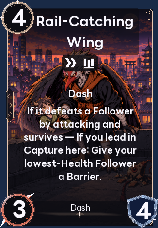 Rail-Catching Wing