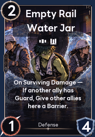 Empty Rail Water Jar
