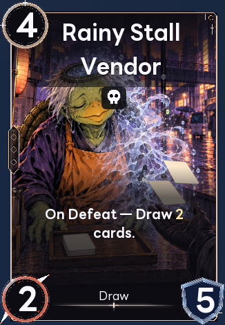 Rainy Stall Vendor