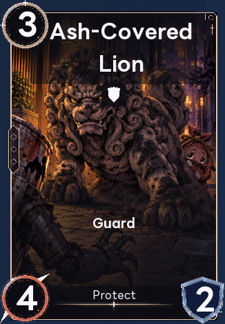 Ash-Covered Lion