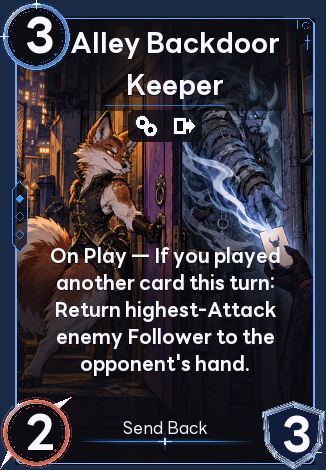 Alley Backdoor Keeper