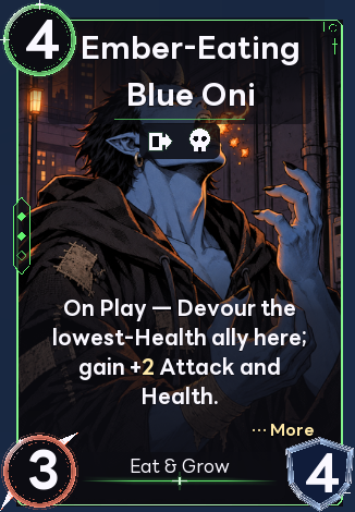 Ember-Eating Blue Oni