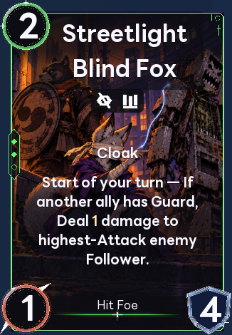 Streetlight Blind Fox