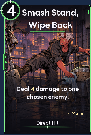 Smash Stand, Wipe Back