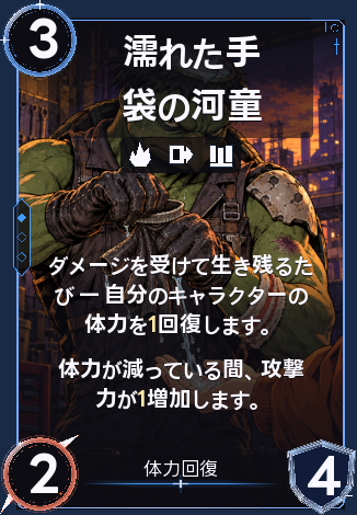 濡れた手袋の河童