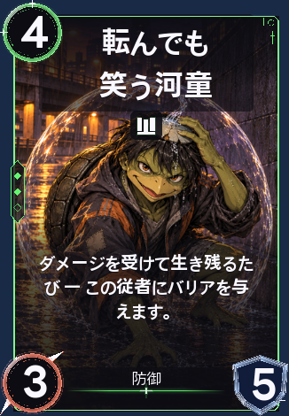転んでも笑う河童