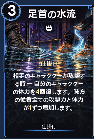 足首の水流