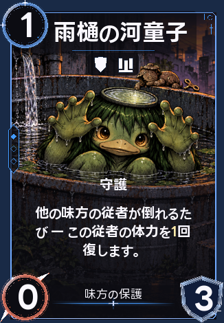 雨樋の河童子