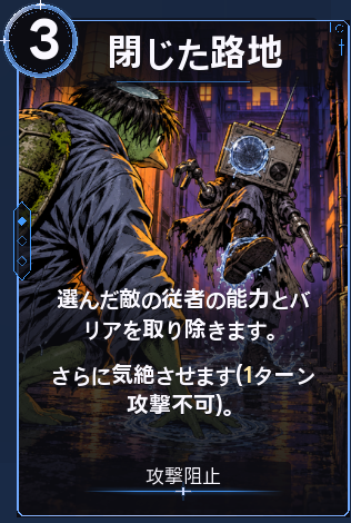 閉じた路地