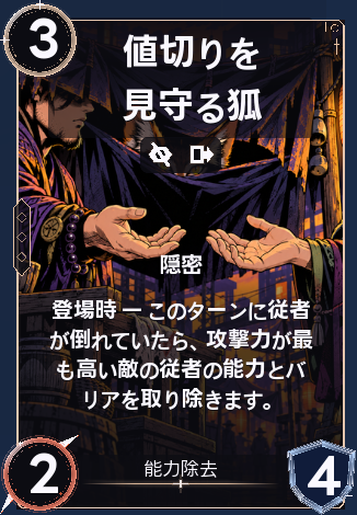 値切りを見守る狐