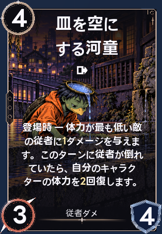 皿を空にする河童