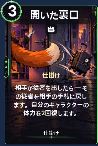開いた裏口