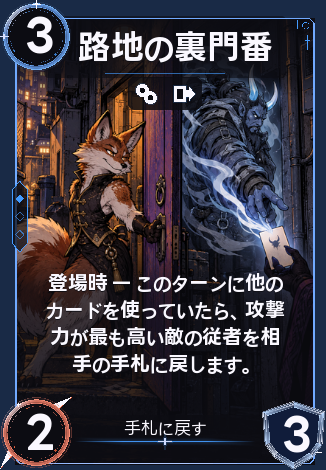 路地の裏門番