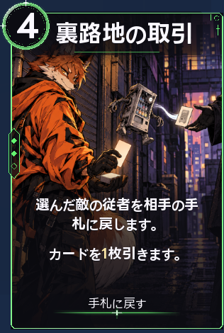 裏路地の取引
