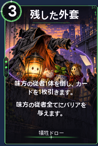 残した外套