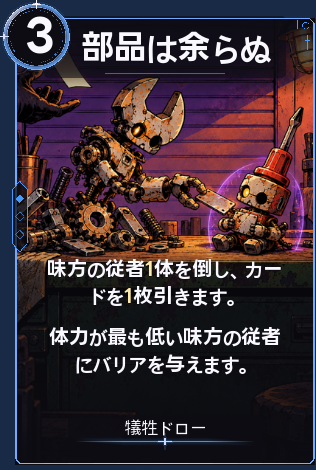 部品は余らぬ