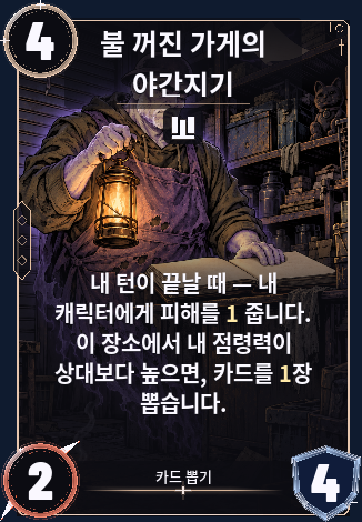 불 꺼진 가게의 야간지기