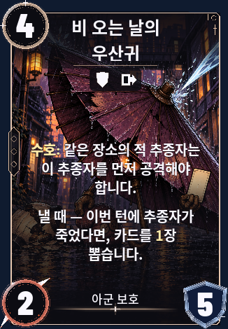 비 오는 날의 우산귀